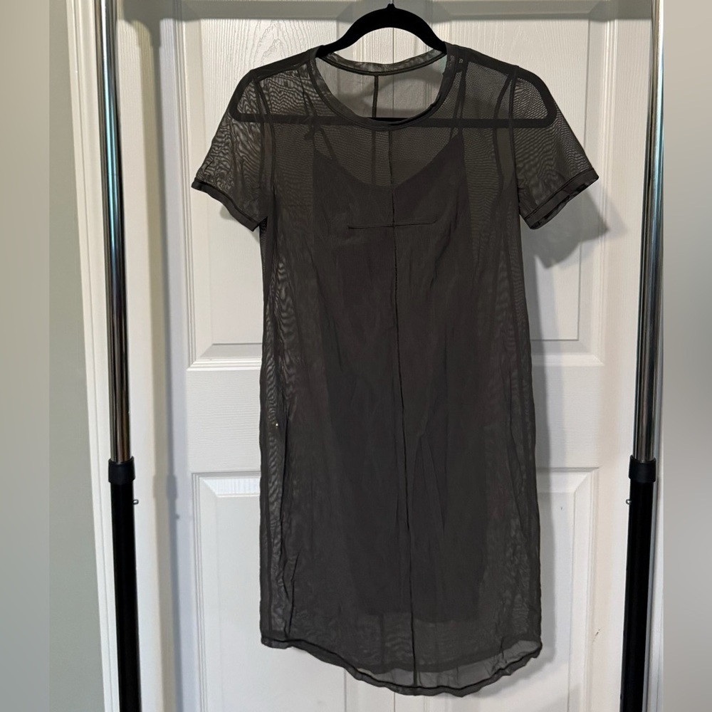Lululemon Shirt Dress with Mesh Overlay